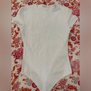 NWOT Abercrombie White Bodysuit